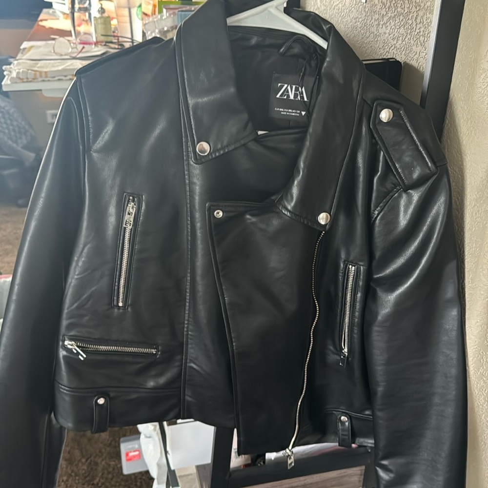 Zara motorcycle jacket XXL soft/black